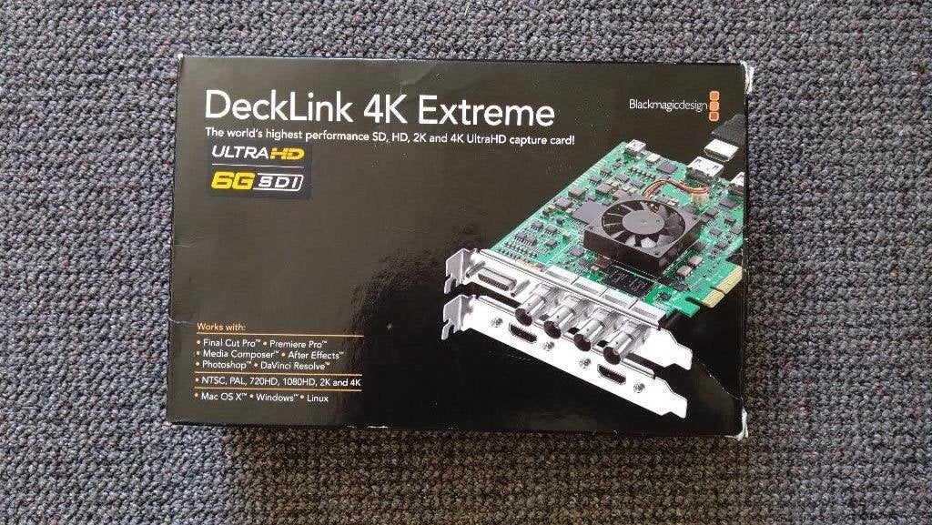 Decklink 4K extreme Black Magic Design Video Capture Card, Computers en Software, Videokaarten, Ophalen, PCI-Express 3, HDMI, Overige soorten