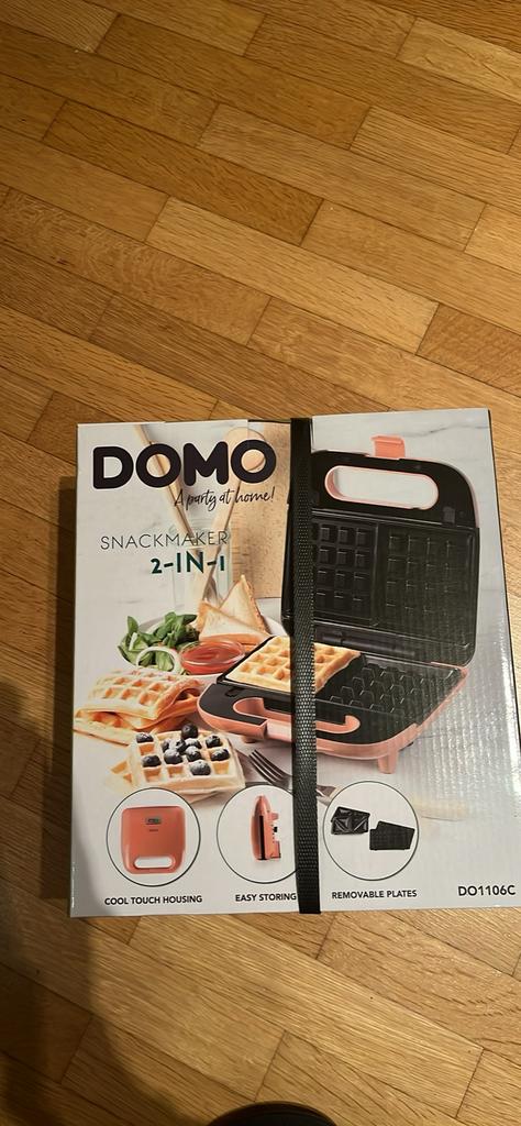 Domo snack maker 2in1 - Gaufrier et croque monsieur, Electroménager, Enlèvement ou Envoi, Neuf
