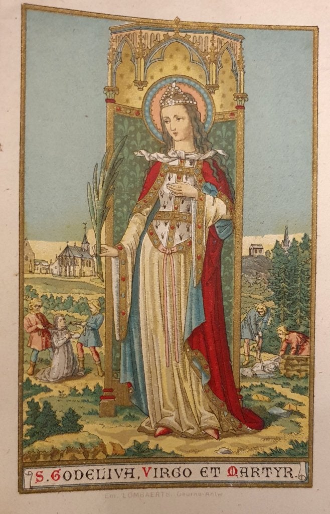 Gistel Saint Godelieve, Collections, Envoi, Comme neuf, Carte ou Gravure, Christianisme | Catholique