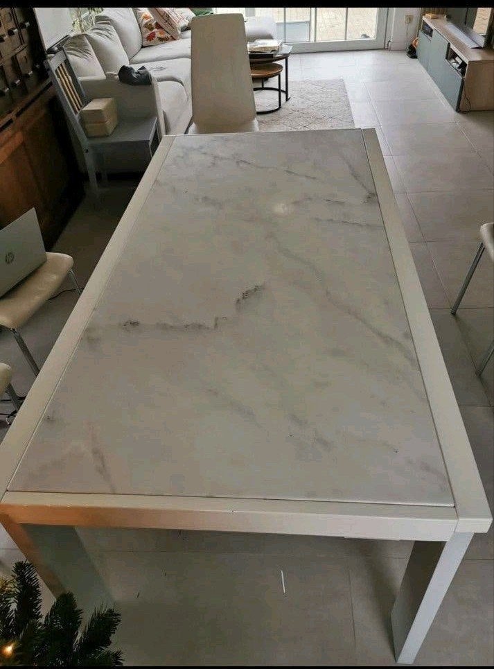 Mooie marmeren eettafel 6 tot 10 personen, Ophalen