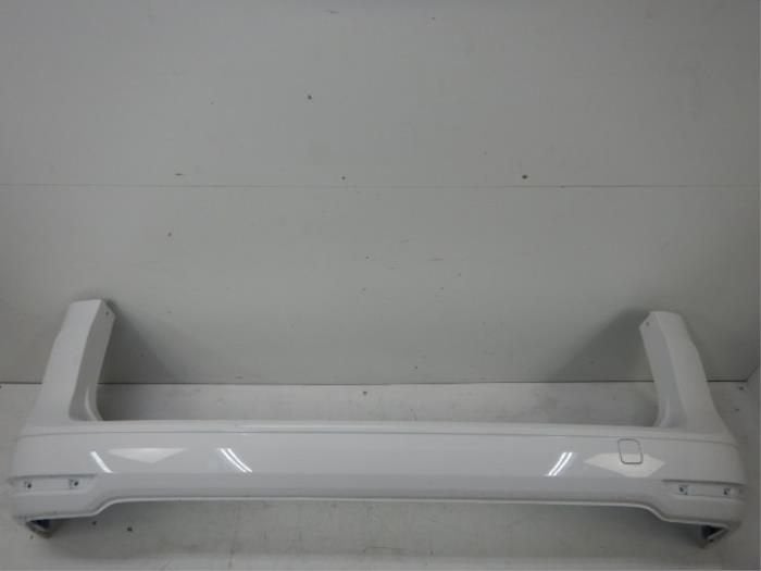 VW Caddy 2K7 Achterbumper kort 2K7807421A LB9A Wit, Ophalen of Verzenden, Gebruikt, Achter, Bumper