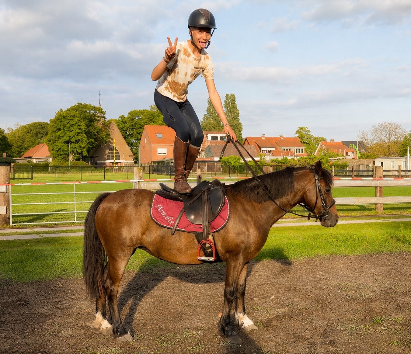 Cupcake lieve en brave 15 jarige B pony voor kinderen ., Dieren en Toebehoren, Pony's, Merrie, B, B pony (1.17m tot 1.27m), Recreatiepony