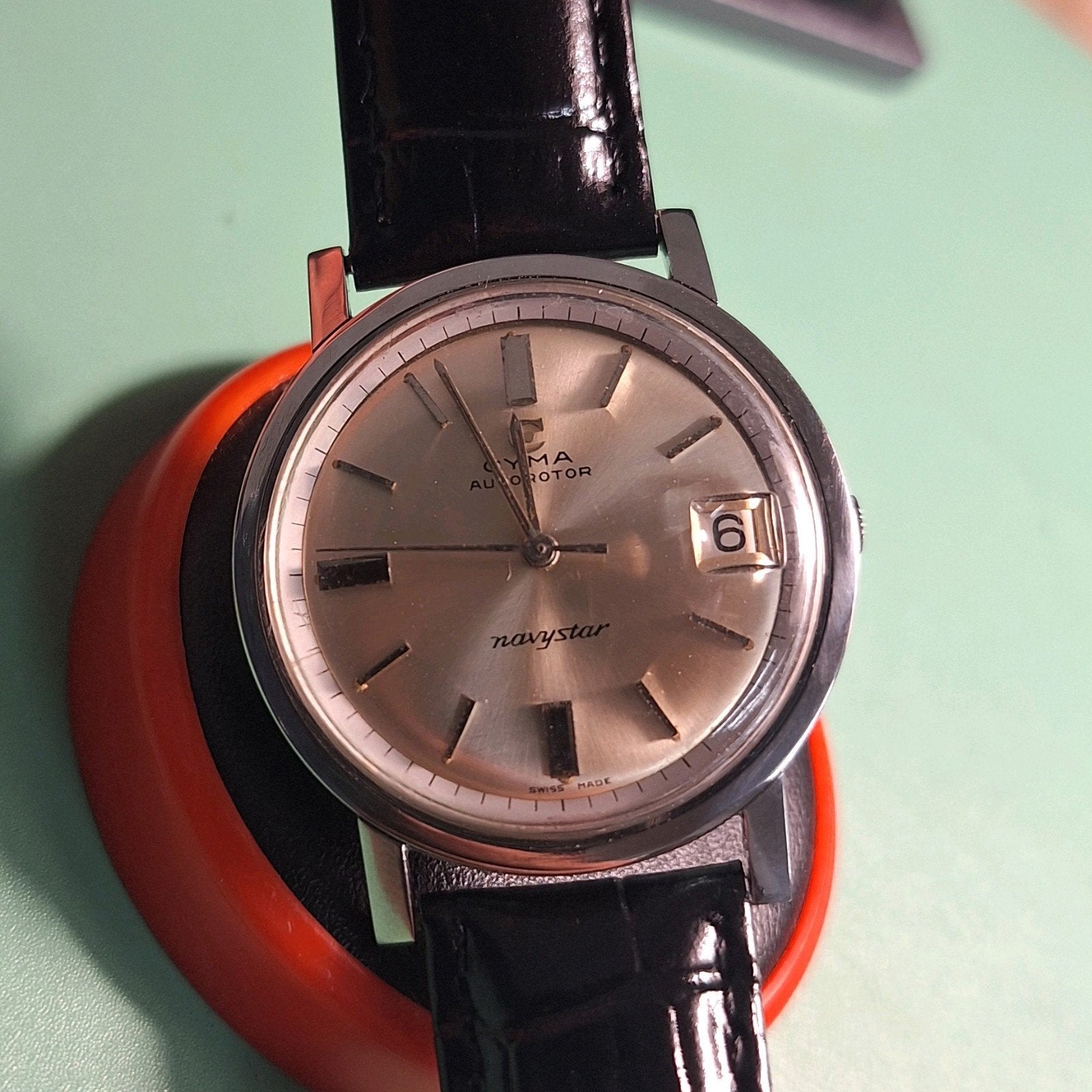 Cyma Navistar Automatic, Overige merken, Staal, Met bandje, Polshorloge
