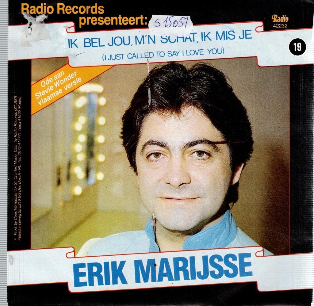 Vinyl, 7"  /  Erik Marijsse – Ik Bel Jou, M'n Schat...., Cd's en Dvd's, Ophalen of Verzenden, 7 inch, Overige typen