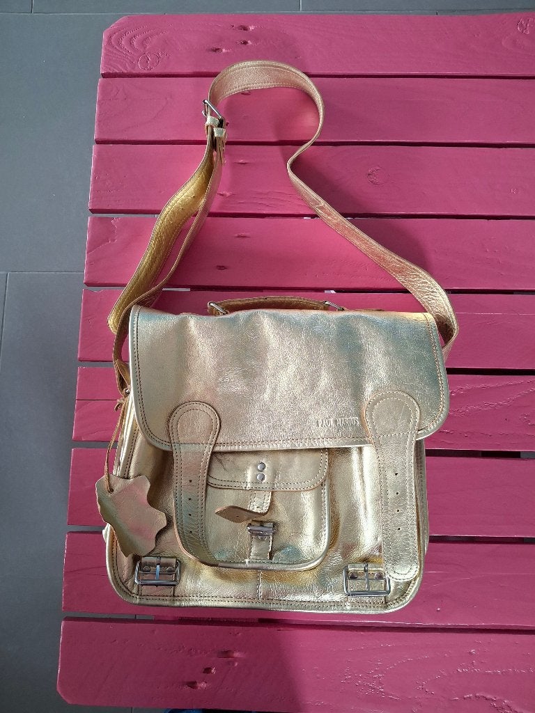 Malette en cuir dorée Paul Marius Femme, Bijoux, Sacs & Beauté, Sacs | Sacs Femme, Enlèvement, Comme neuf, Autres couleurs, Sac à bandoulière