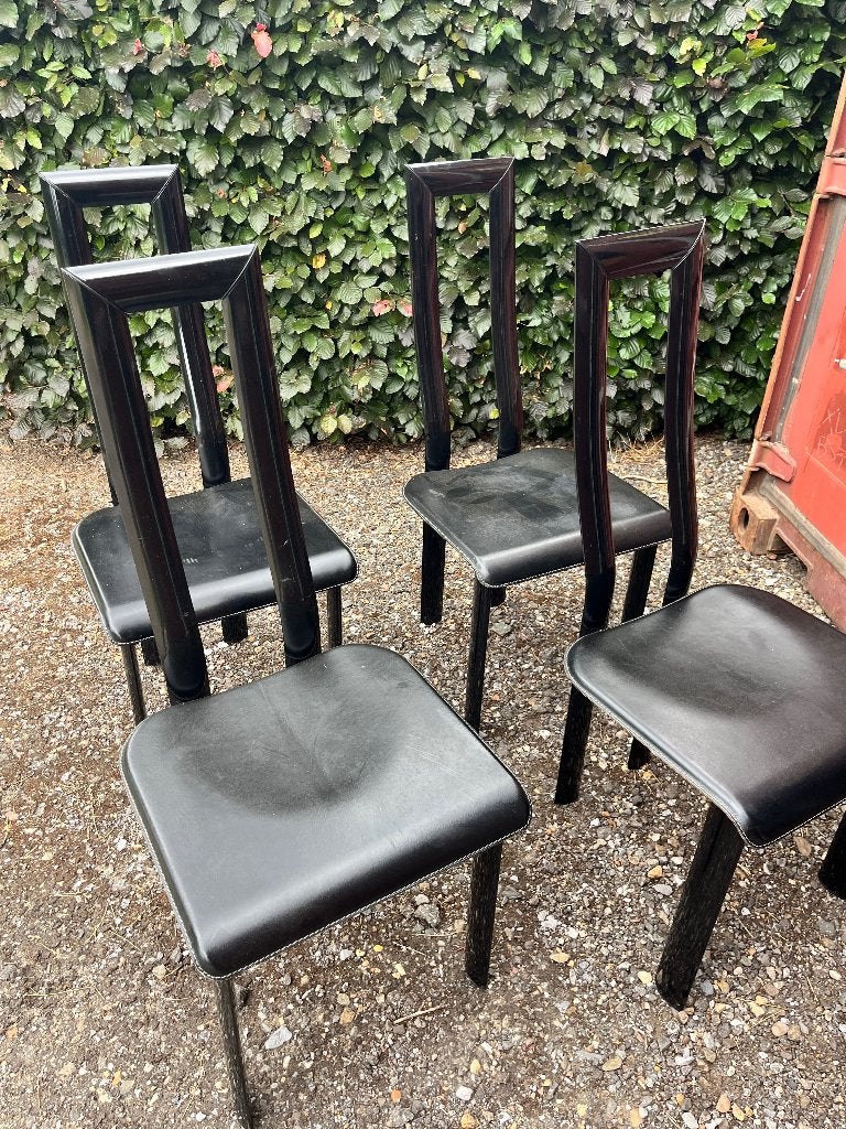 Vintage Italiaans stoelen Ycami, Huis en Inrichting, Ophalen, Gebruikt, Vier