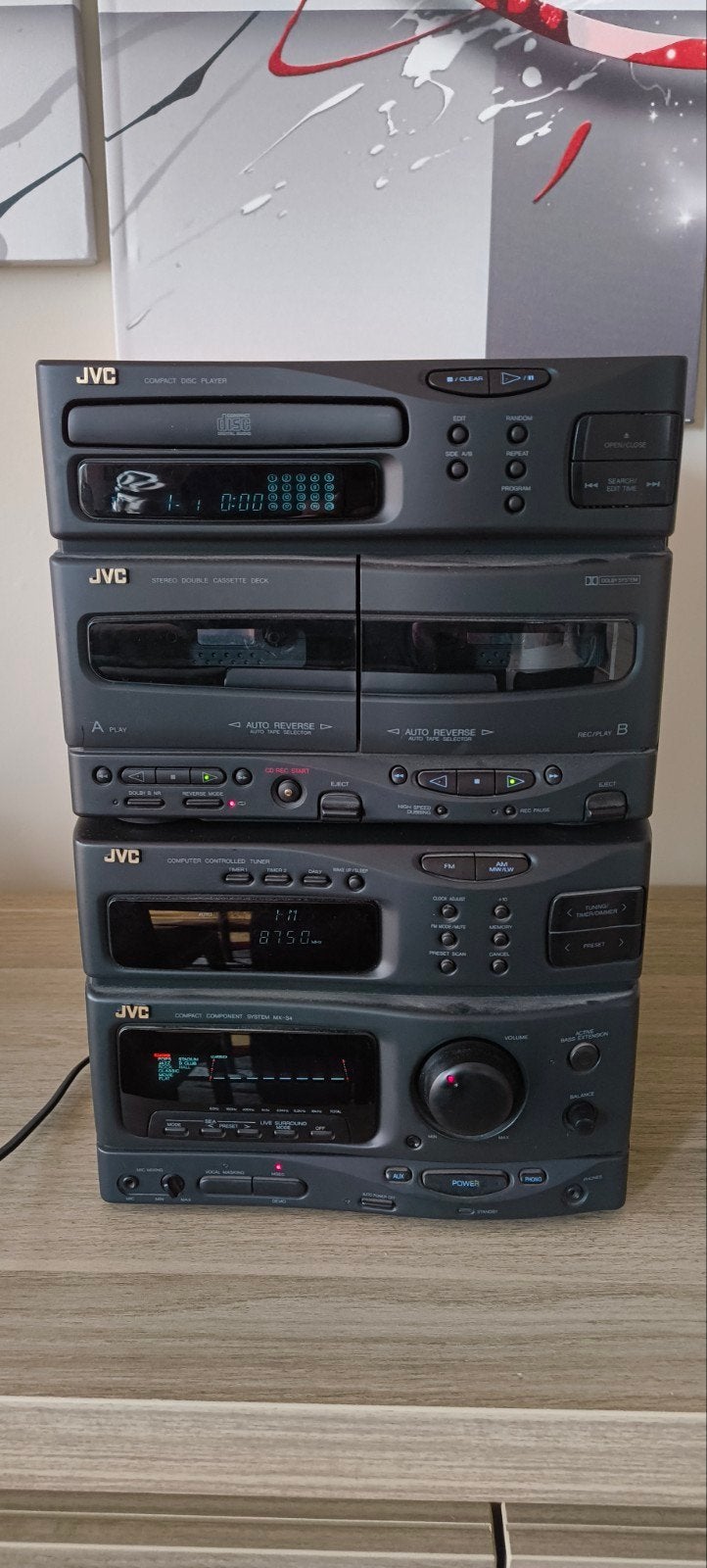 Chaîne hi-fi JVC CA-MXS4BK, TV, Hi-fi & Vidéo, JVC, Lecteur CD, Enlèvement, Utilisé