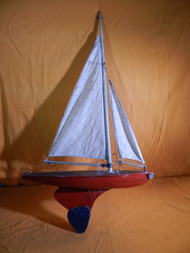 Zeilbootspeelgoed. 1 mast, 2 zeilen., Ophalen of Verzenden, Gebruikt