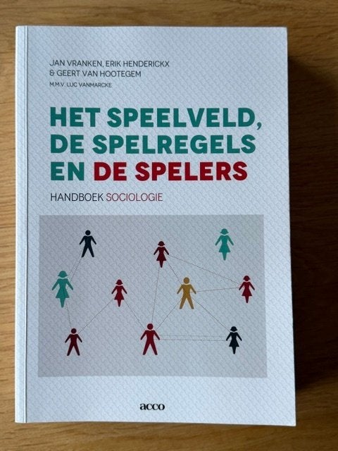 Studieboek Sociologie - KU Leuven, Boeken, Ophalen of Verzenden, Zo goed als nieuw, Overige niveaus, Acco
