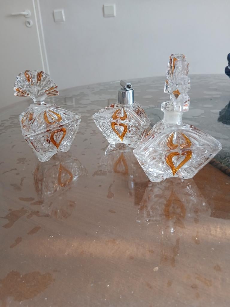 Sublime Ensemble de Toilette en Cristal Allemand - Vintag, Enlèvement