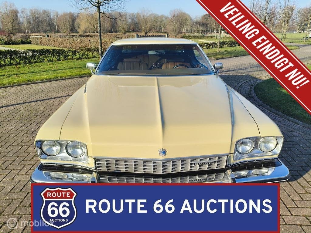 Buick Electra 225 Coupe | 1973 | Route 66 Auctions, Auto's, Oldtimers, Zwart, Bedrijf, Handgeschakeld, Buick