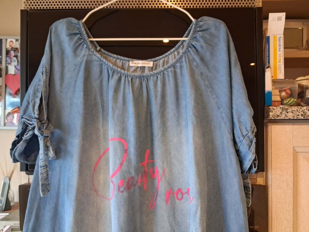 Jeans jurk merk new collection – maat xl, New collection, Ophalen of Verzenden, Gedragen, Maat 46/48 (XL) of groter