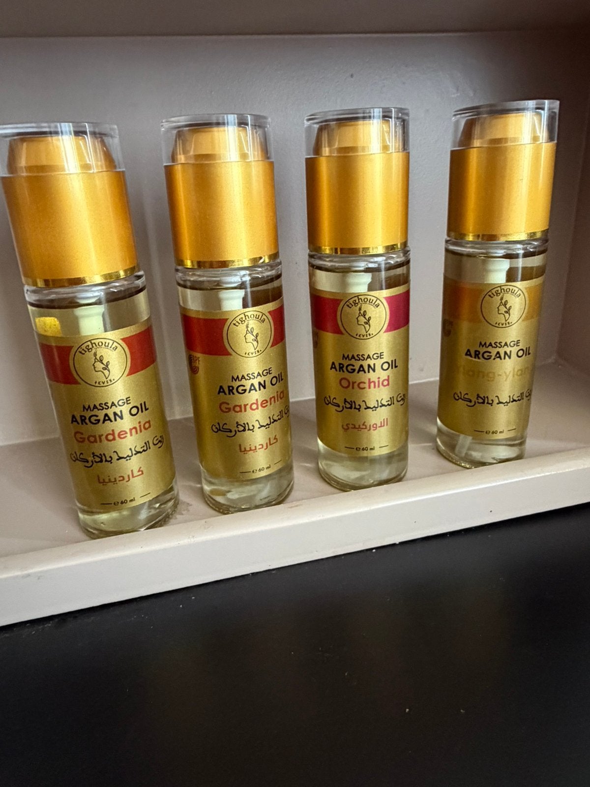 Argan Massageolie Premium – Diverse Luxe Geuren, Enlèvement ou Envoi, Comme neuf