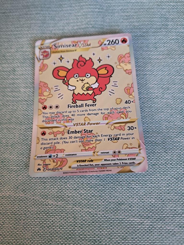 Pokemonkaart: Simisear vstar, Hobby en Vrije tijd, Verzamelkaartspellen | Pokémon, Ophalen