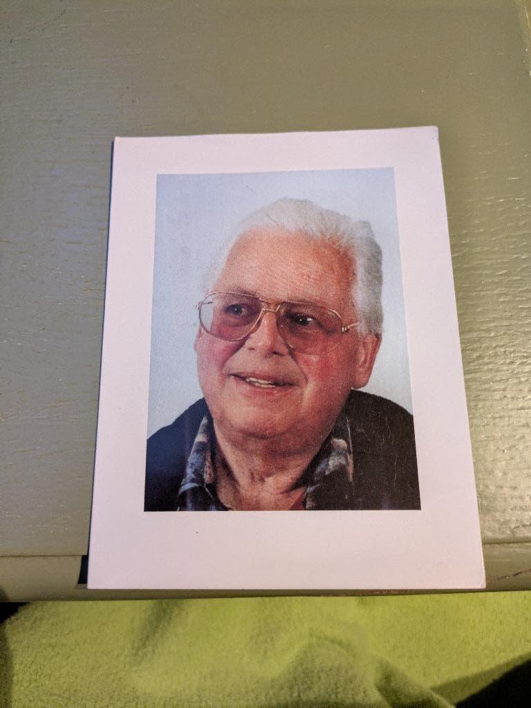 Dp André De Mey, Enlèvement ou Envoi, Image pieuse