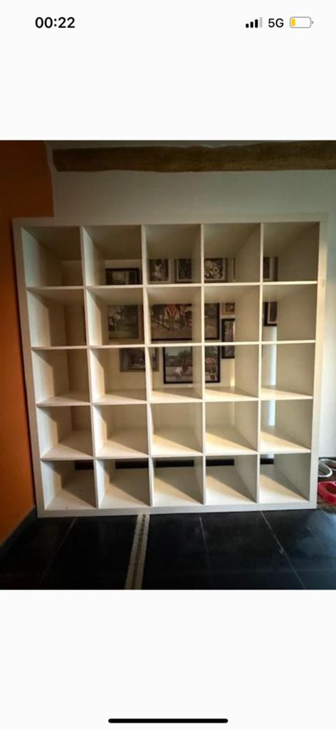Ikea kallax 5x5, Huis en Inrichting, Kasten | Boekenkasten, Ophalen, Zo goed als nieuw