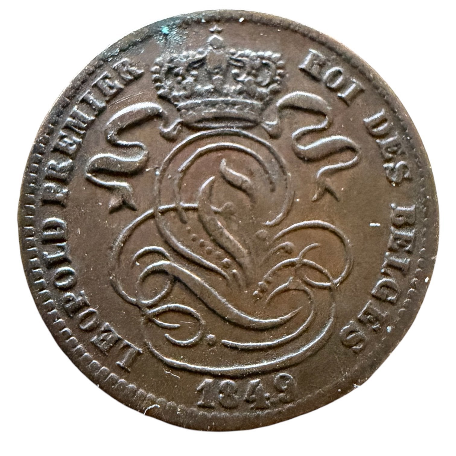 Belgique 1 centim 1849, Timbres & Monnaies, Enlèvement