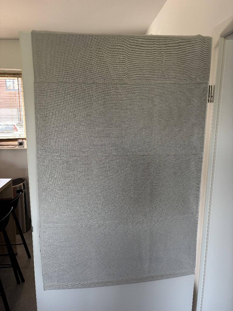 2 Stores en tissu - gris - 78 x 130 cm, Huis en Inrichting, Stoffering | Gordijnen en Lamellen, Zo goed als nieuw, 100 tot 150 cm