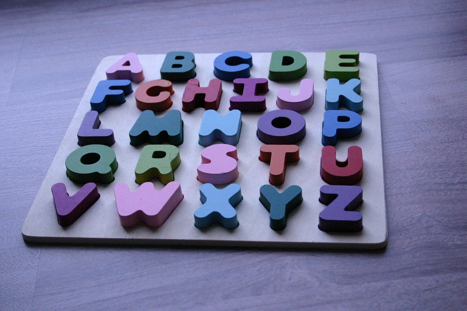 Puzzle ABC en bois, Enlèvement, Comme neuf