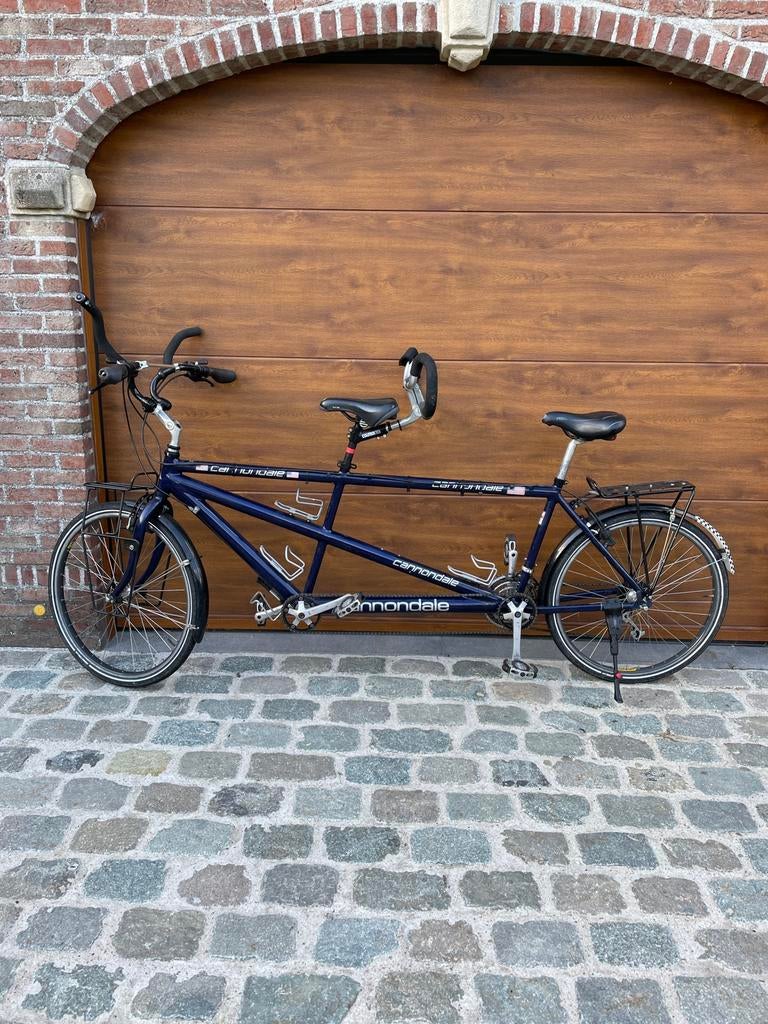 Tandem merk Cannondale, Fietsen en Brommers, Fietsen | Tandems, Ophalen, Zo goed als nieuw