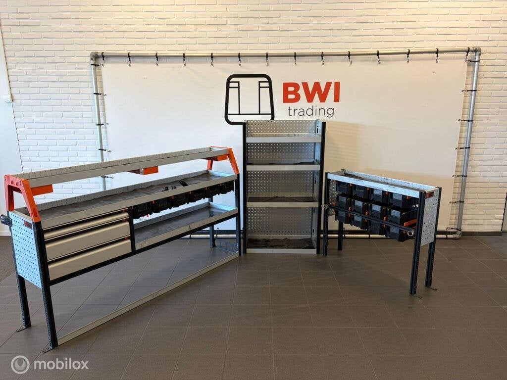 WorkSystem bedrijfswageninrichting set van drie /nette staat, Enlèvement ou Envoi