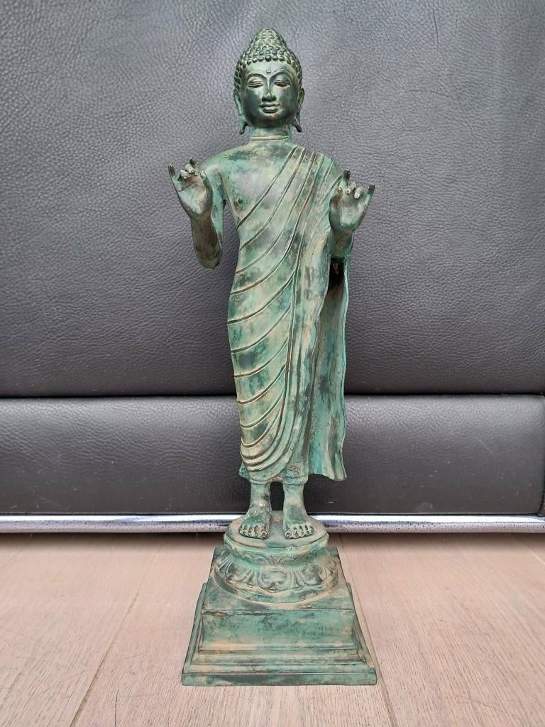 Bronzen Boeddhabeeld/Karana Mudra/Azië/45 cm, Huis en Inrichting, Woonaccessoires | Boeddhabeelden, Nieuw, Ophalen of Verzenden