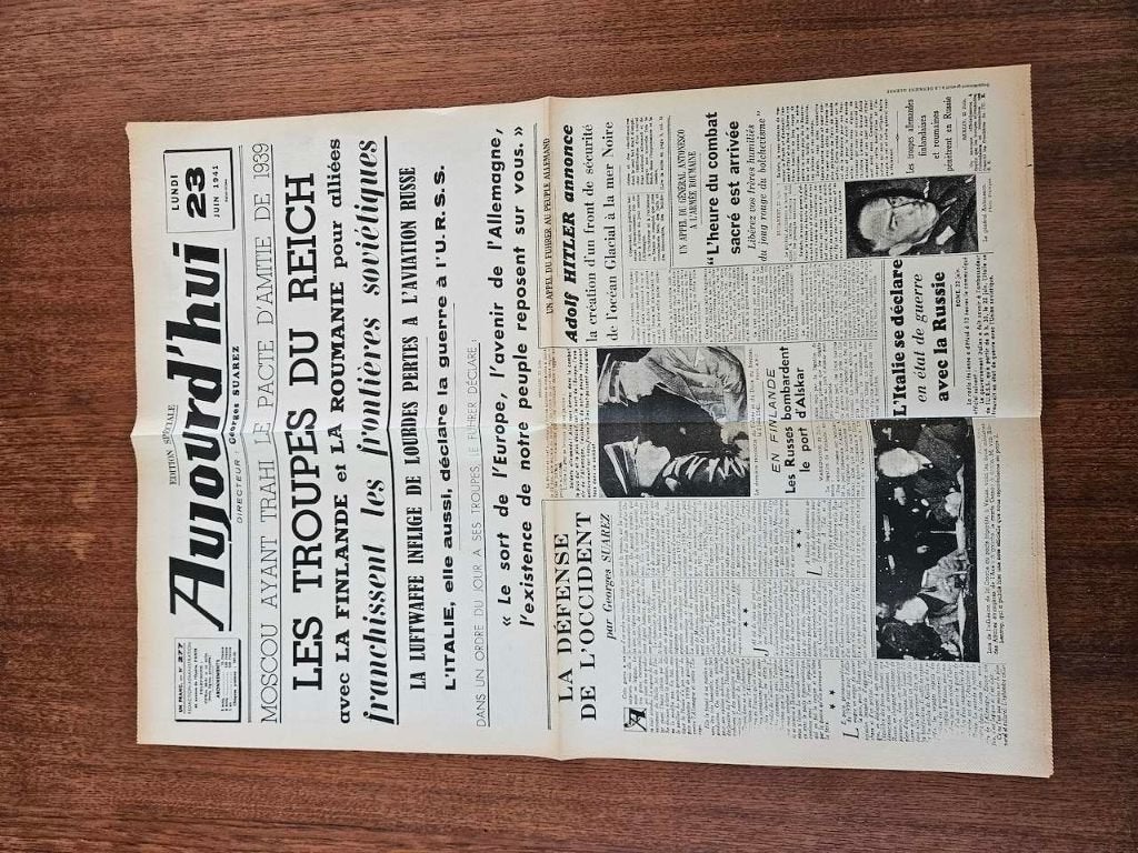 Voorpagina van de krant, Ophalen of Verzenden, 1940 tot 1960, Krant