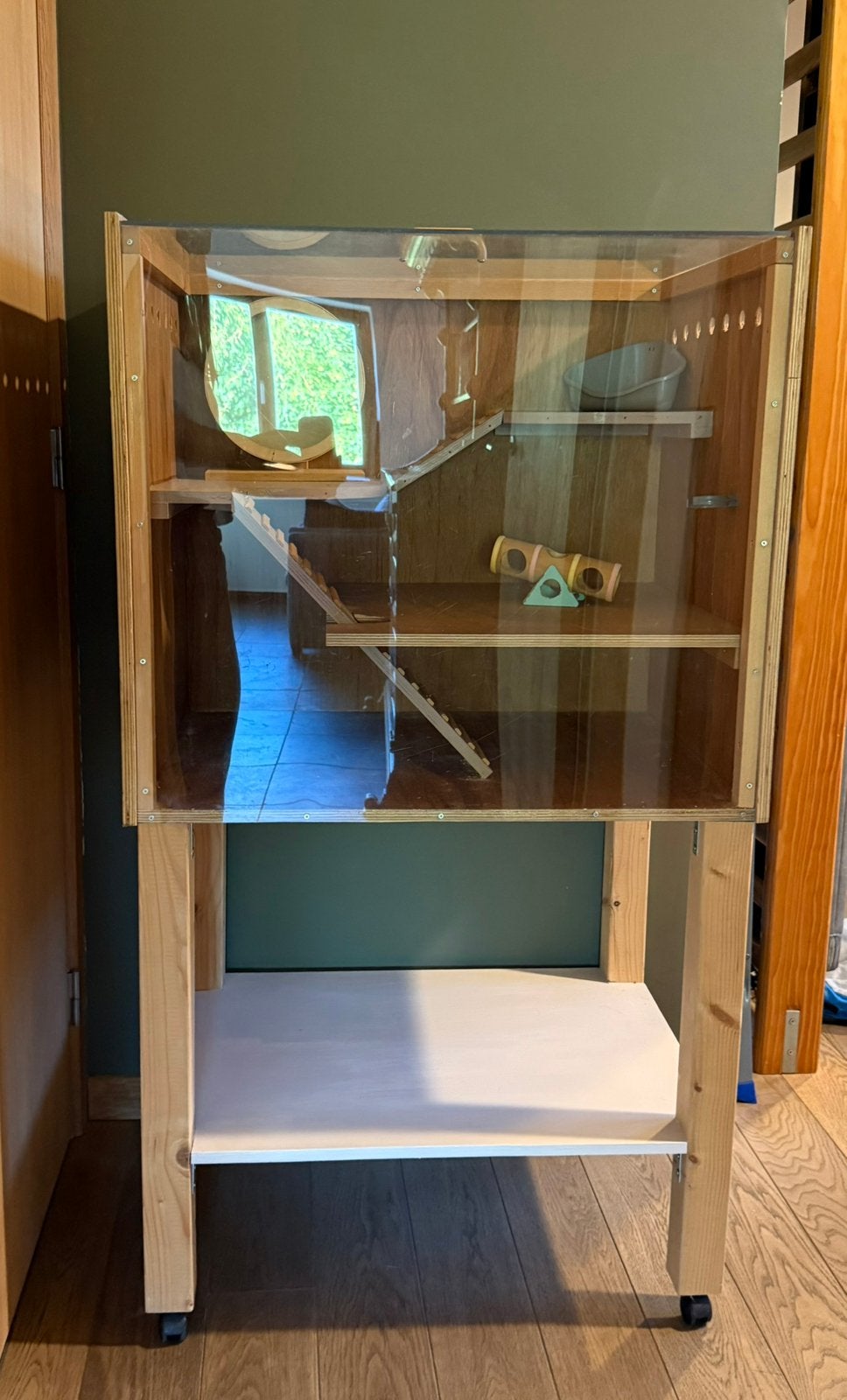 Hamsterkot, Dieren en Toebehoren, Ophalen, Kooi, Zo goed als nieuw, 90 cm of meer