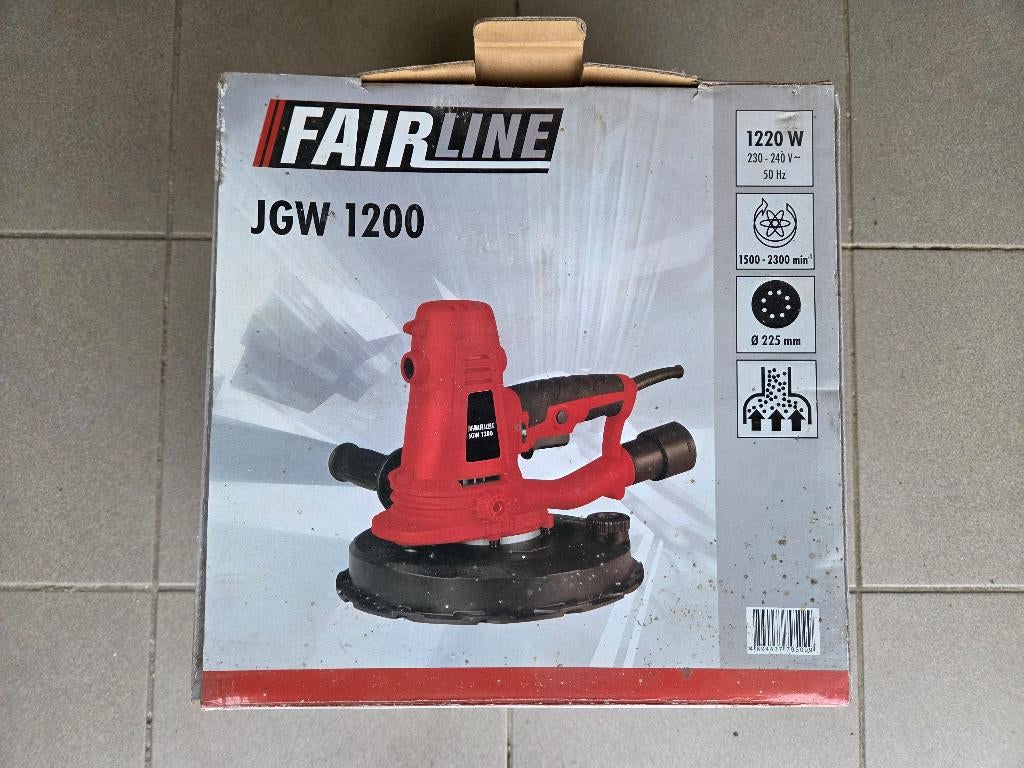 Fairline JGW 1200 – Wandschuurmachine 1220W, Ophalen of Verzenden, Zo goed als nieuw, 1200 watt of meer, Vlakschuurmachine