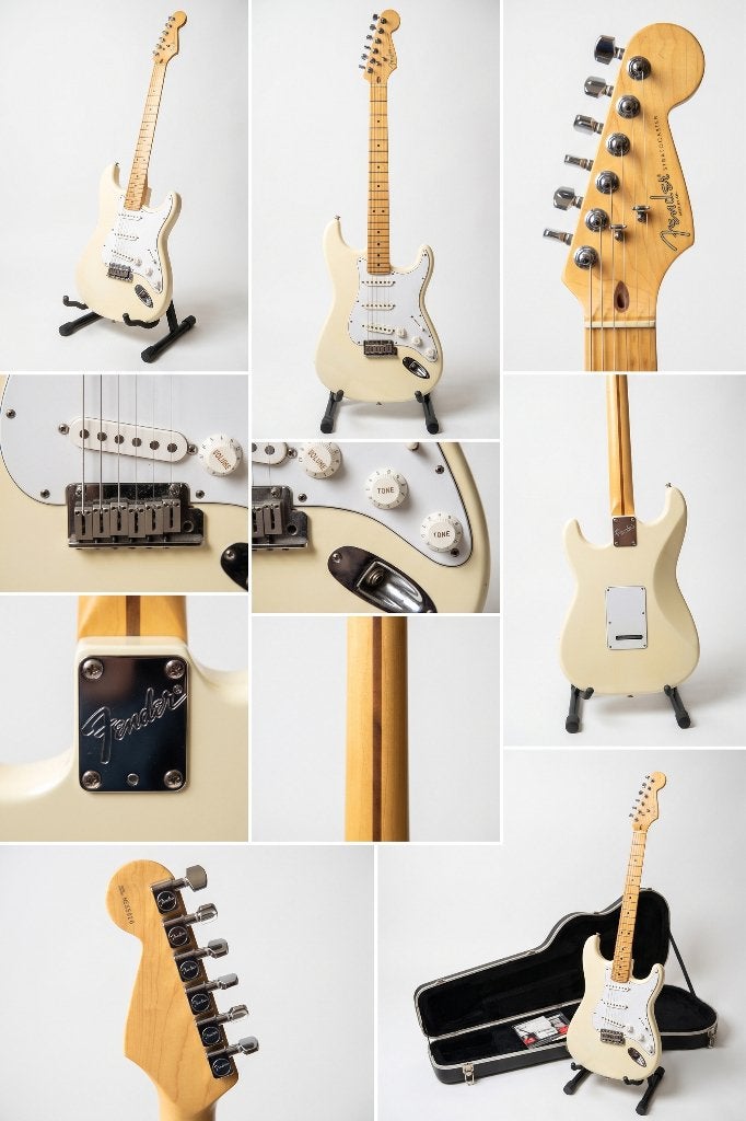 fender stratocaster américan standard artic white 1995, Musique & Instruments, Instruments à corde | Guitares | Électriques, Utilisé