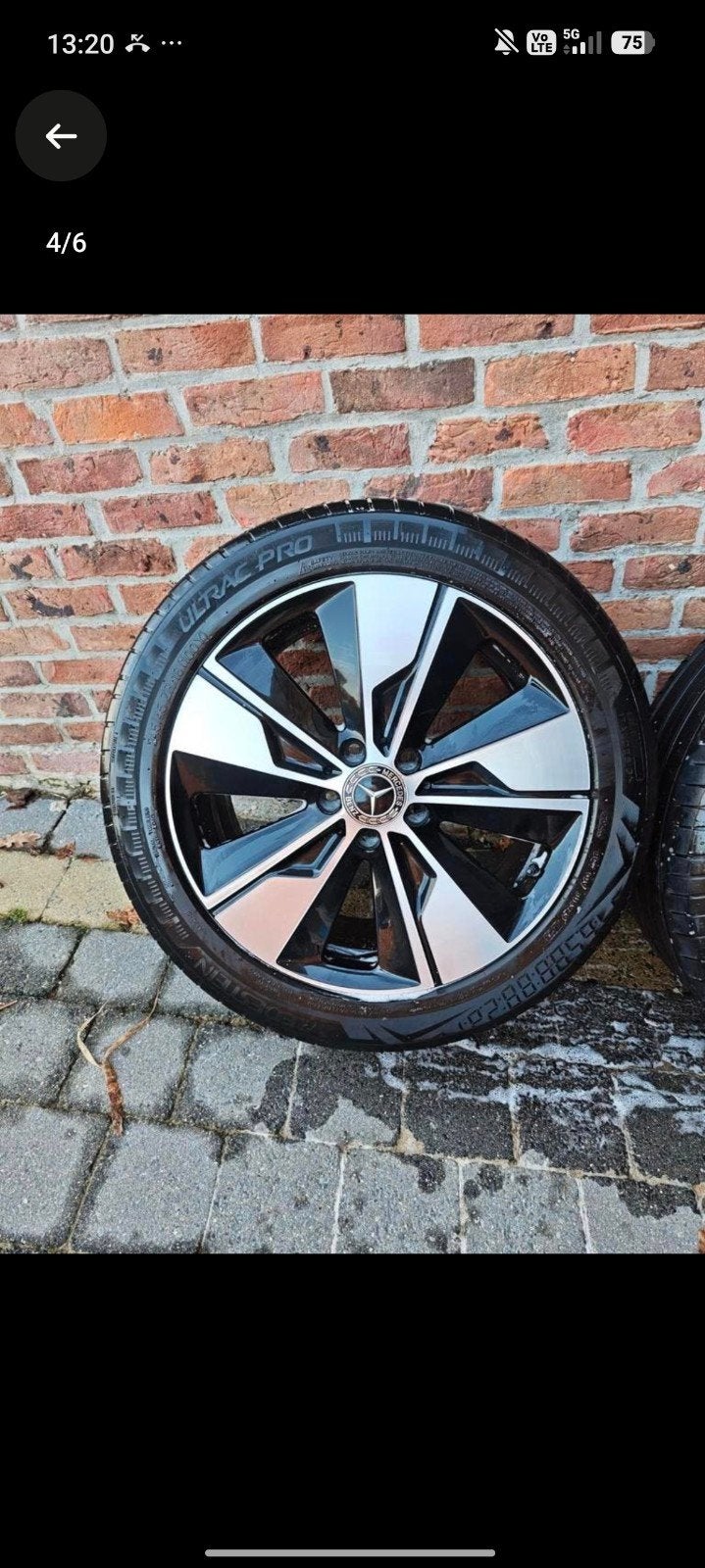 Mercedes v klasse velgen, Enlèvement, Pneu(s)