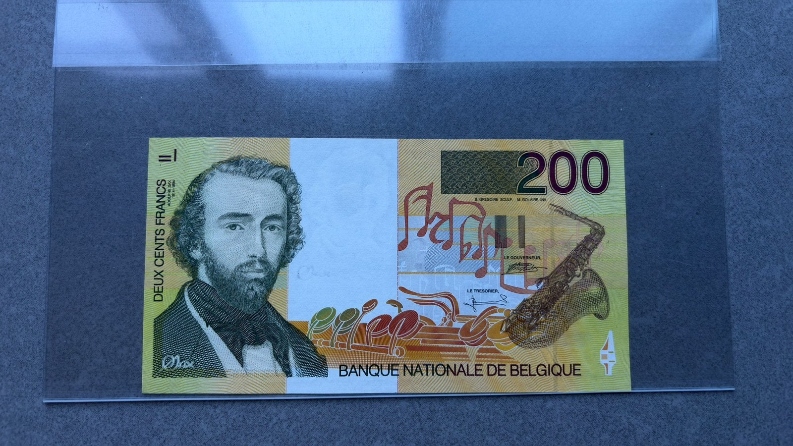 200 frank - Sax. Bertholomé - Verplaetse (1996-1999), Postzegels en Munten, Bankbiljetten | België, Ophalen of Verzenden