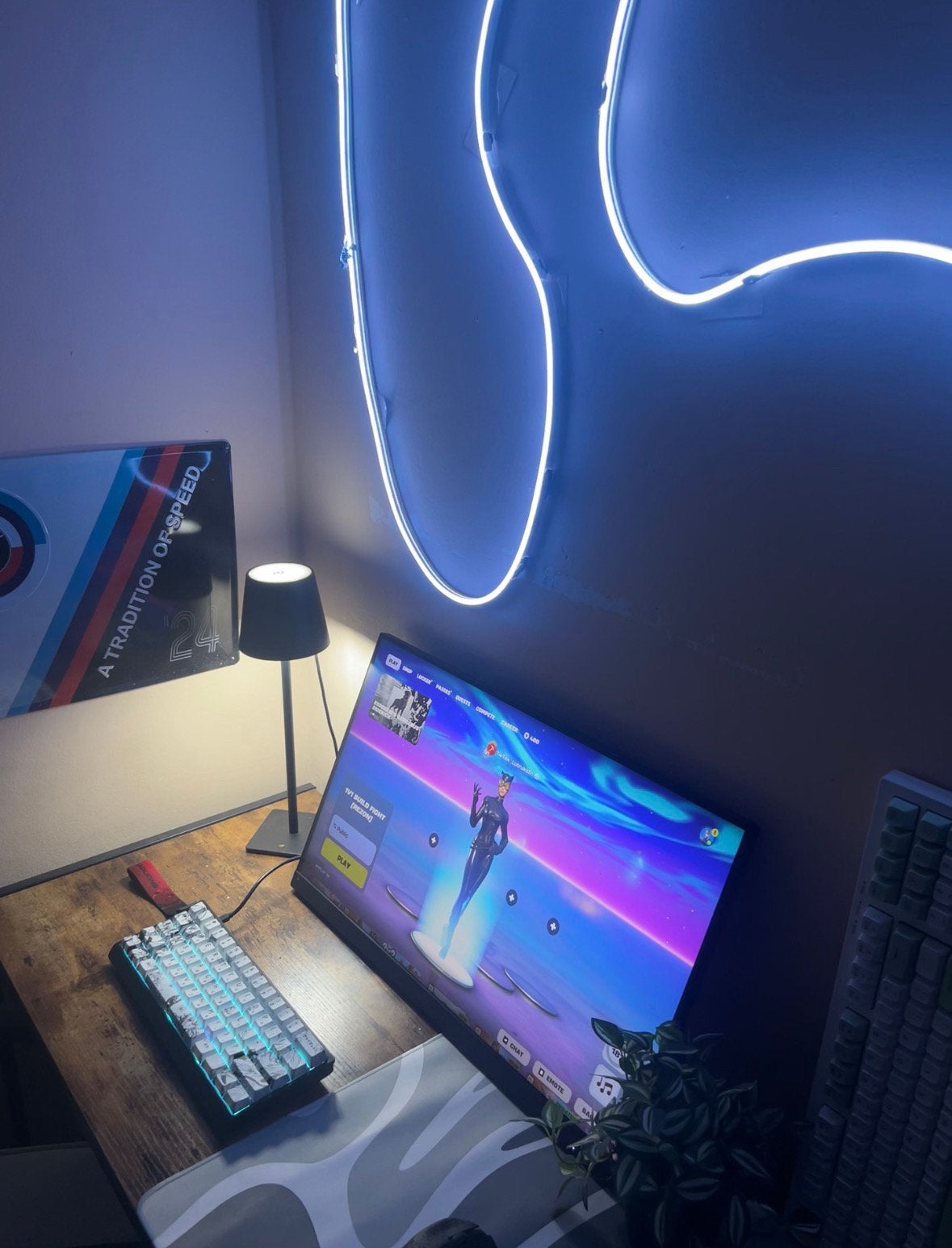 Volledige gaming setup te koop!, Enlèvement, Comme neuf, Gaming