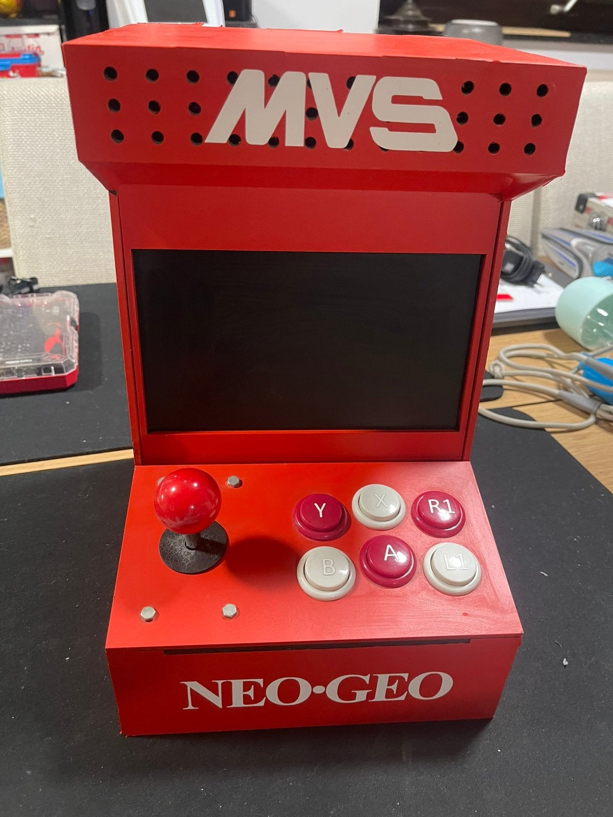 Borne d'Arcade Bartop 100% "Fait Main" - Thème Neo-Geo MVS, Consoles de jeu & Jeux vidéo, Consoles de jeu | Autre, Comme neuf