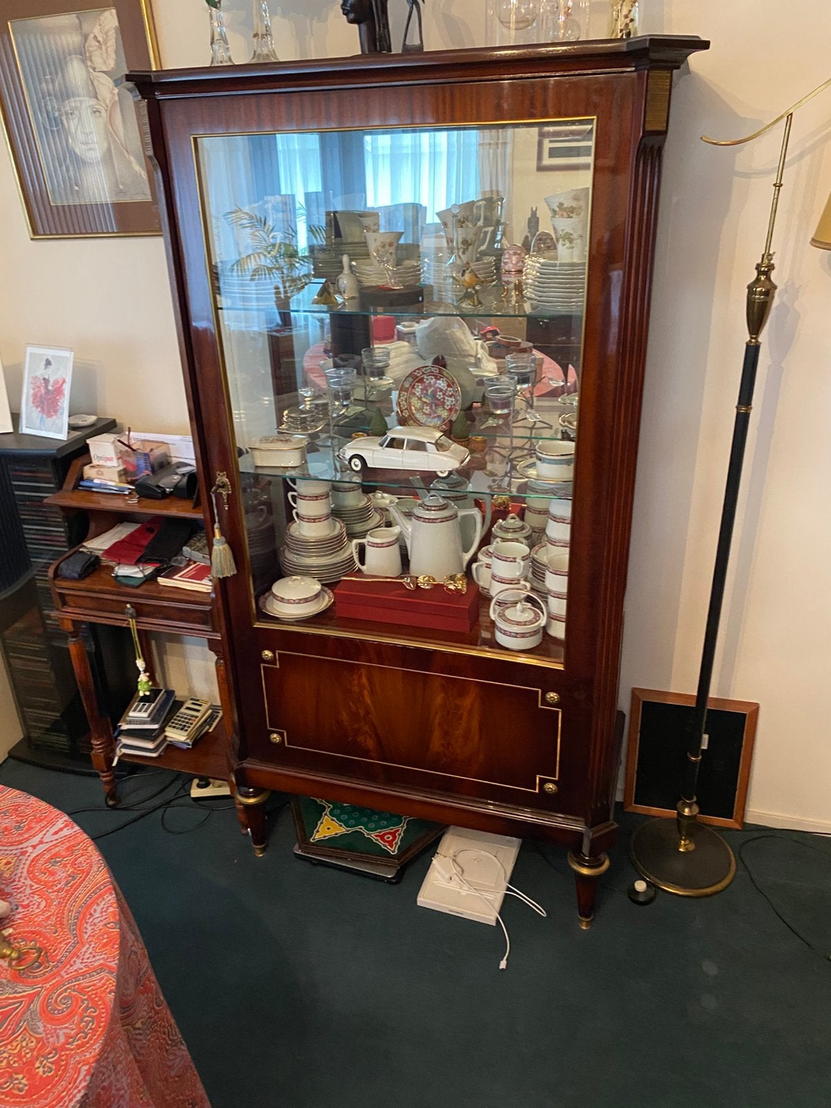 Armoire vitrine.  Hauteur: 170 cm - Largeur : 85 cm, Enlèvement ou Envoi, Comme neuf