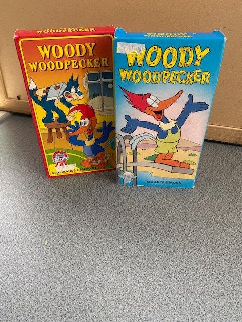 Woody Woodpecker, Cd's en Dvd's, VHS | Kinderen en Jeugd, Ophalen, Gebruikt, Tekenfilm, Alle leeftijden