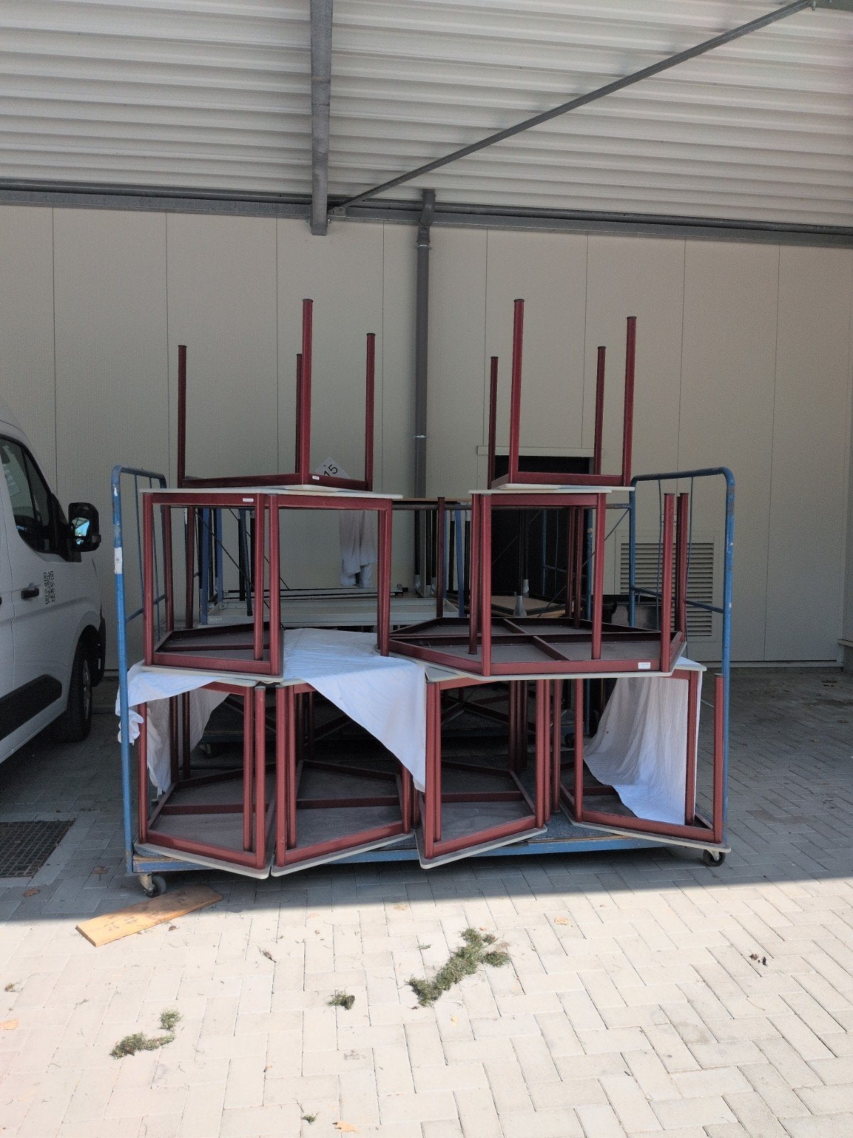 trapezium tafels, Ophalen, Gebruikt
