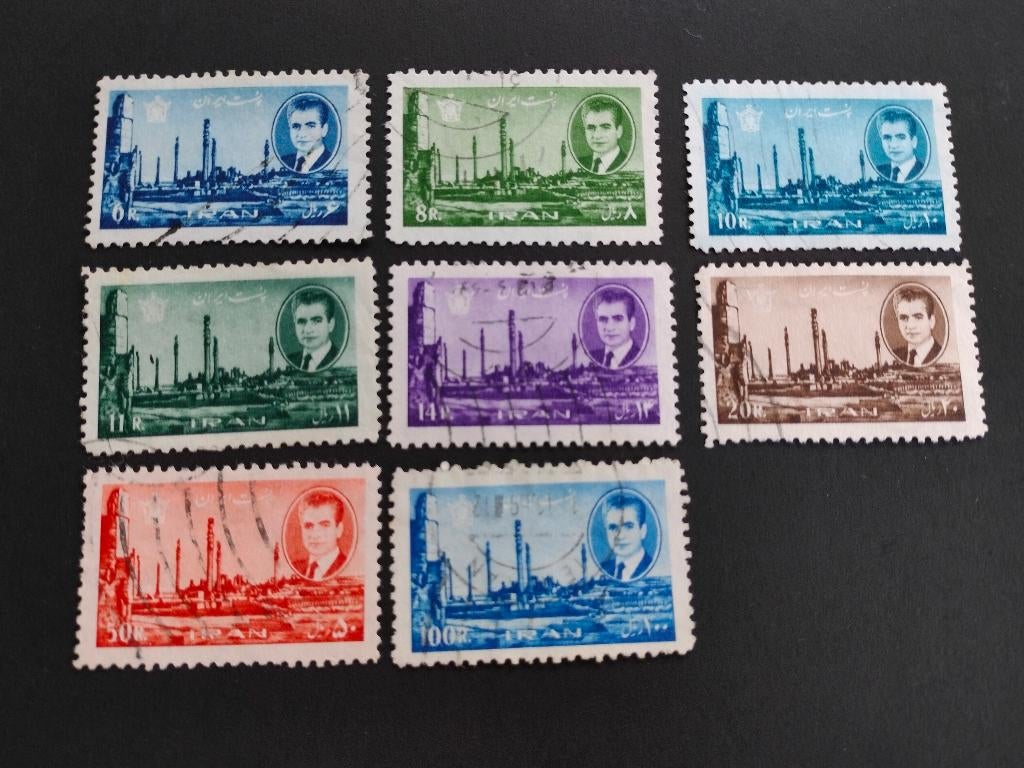 Iran 1966 - Shah M. Reza Pahlavi - Ruines de Persépolis, Envoi, Affranchi, Moyen-Orient