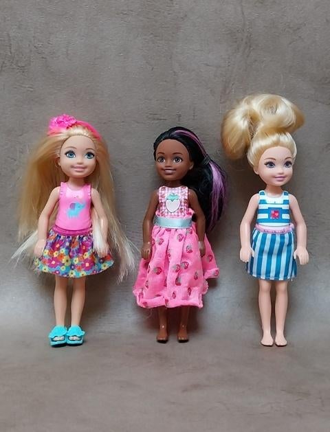 Lot de 3 poupées Barbie Chelsea, Enlèvement ou Envoi, Comme neuf, Barbie
