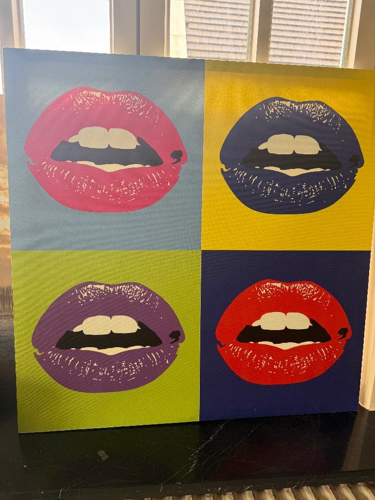 POP arT Canvas 90x90, Antiek en Kunst, Ophalen, Abstract, Overige materialen, Op houten frame