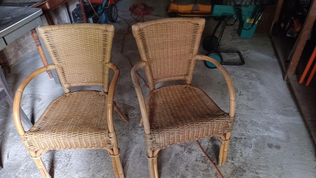 Rotan stoelen, Tuin en Terras, Ophalen, Rotan