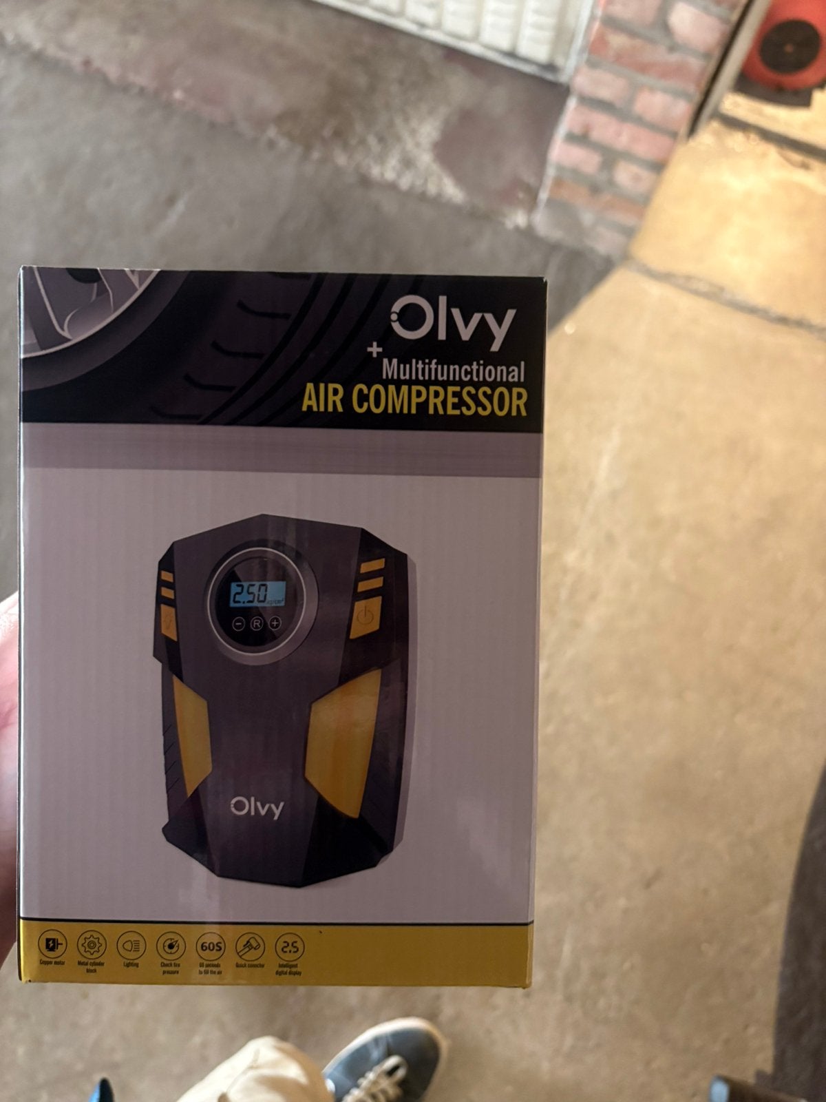 Air compressor, Doe-het-zelf en Bouw, Compressors, Ophalen, Nieuw