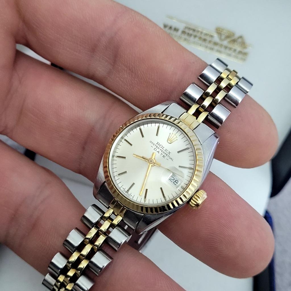 Rolex datejust oyster perpetual 26 mm, Handtassen en Accessoires, Horloges | Dames, Ophalen, Goud, Goud, Rolex