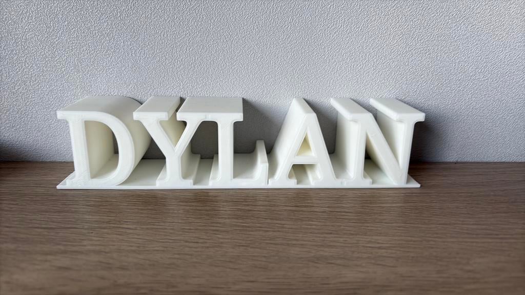 Ge-3D printed naam, Ophalen of Verzenden, Zo goed als nieuw
