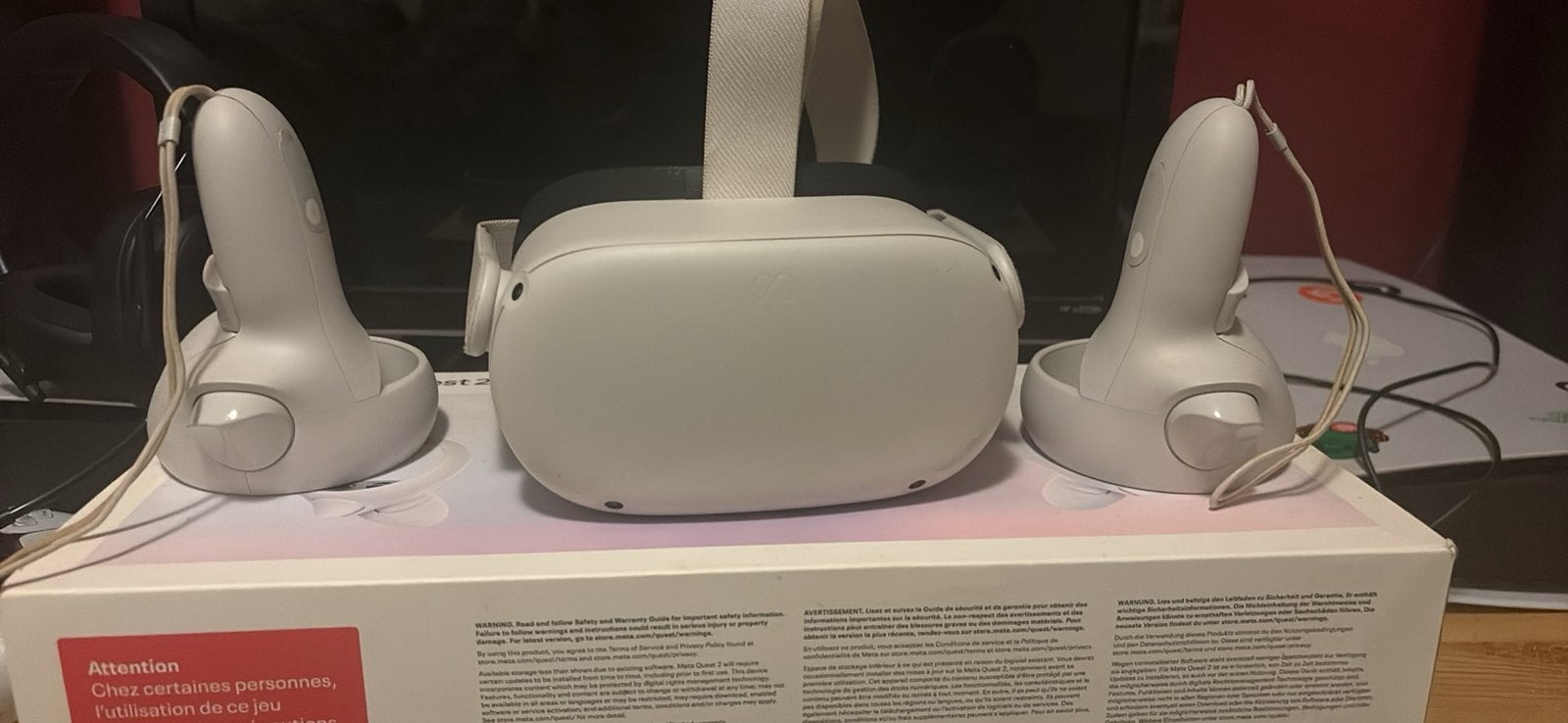 Meta Quest 2 – 128 GB + 2 controllers, Enlèvement ou Envoi, Comme neuf