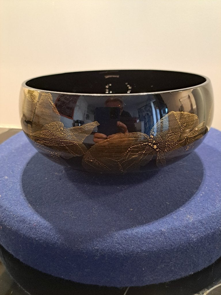 Boheems kunstglazen kom, Antiek en Kunst, Ophalen of Verzenden