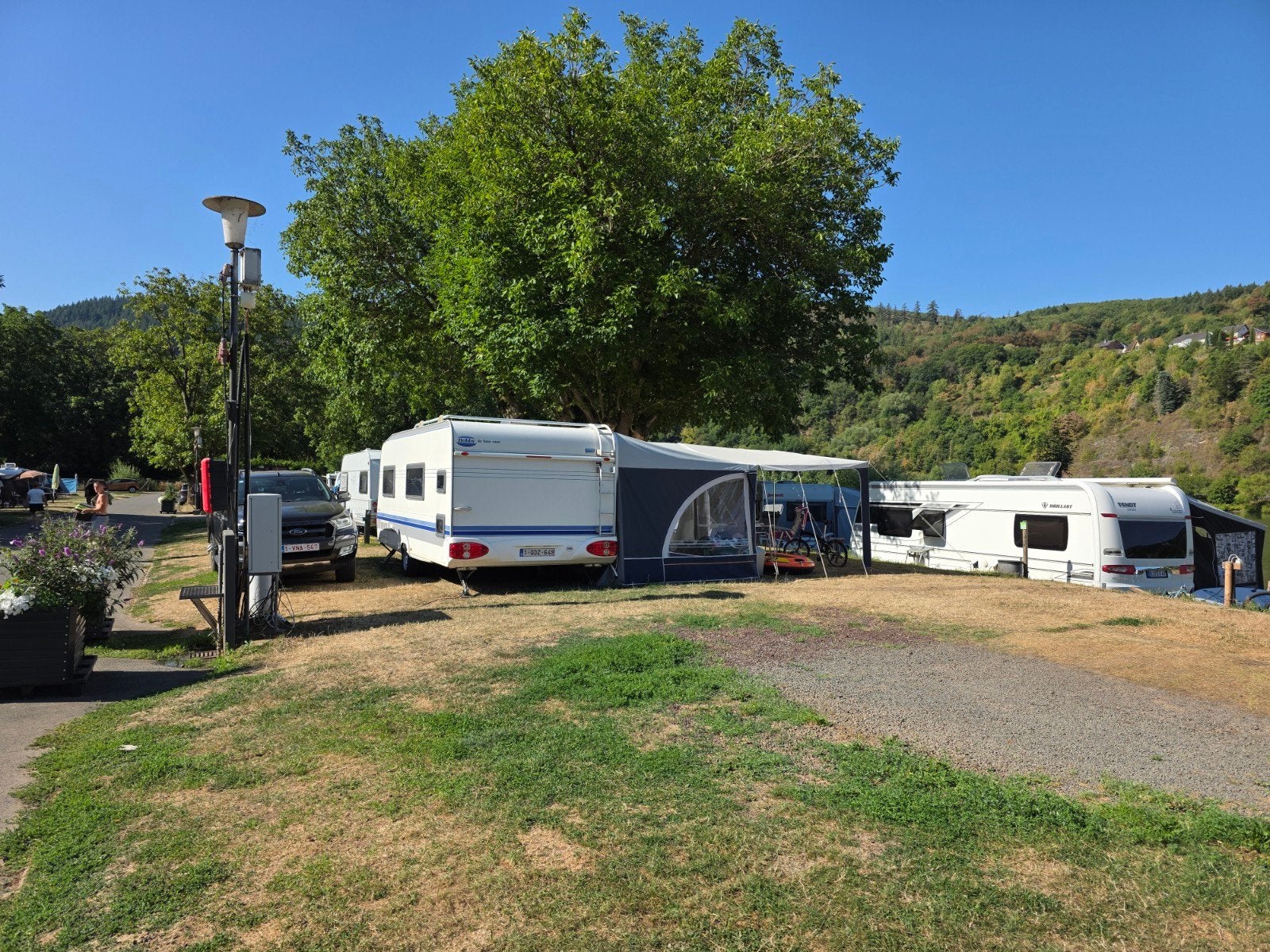 Caravan HOBBY 7 persoons met mover, airco etc., Caravans en Kamperen, Particulier, Reservewiel, Hobby