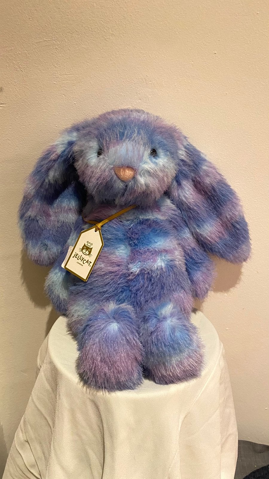 jellycat bashful luxe bunny cerulea medium bnwt, Avec étiquette, Jellycat, Enlèvement ou Envoi, Lapin
