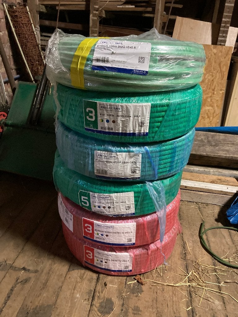 Elektriciteitskabels 3G1,5 - 3G2,5 - 5G1,5 - 5G2,5 - UTP, Ophalen, Nieuw, Overige merken, Kabel of Snoer