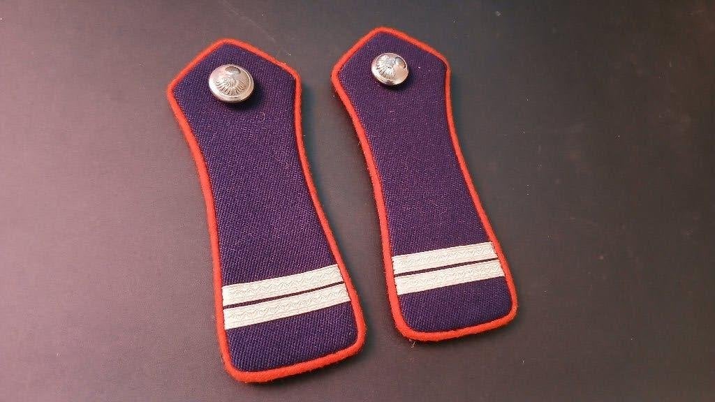 Rijkswacht epauletten 1WM, Ophalen of Verzenden, Rijkswacht, Embleem of Badge